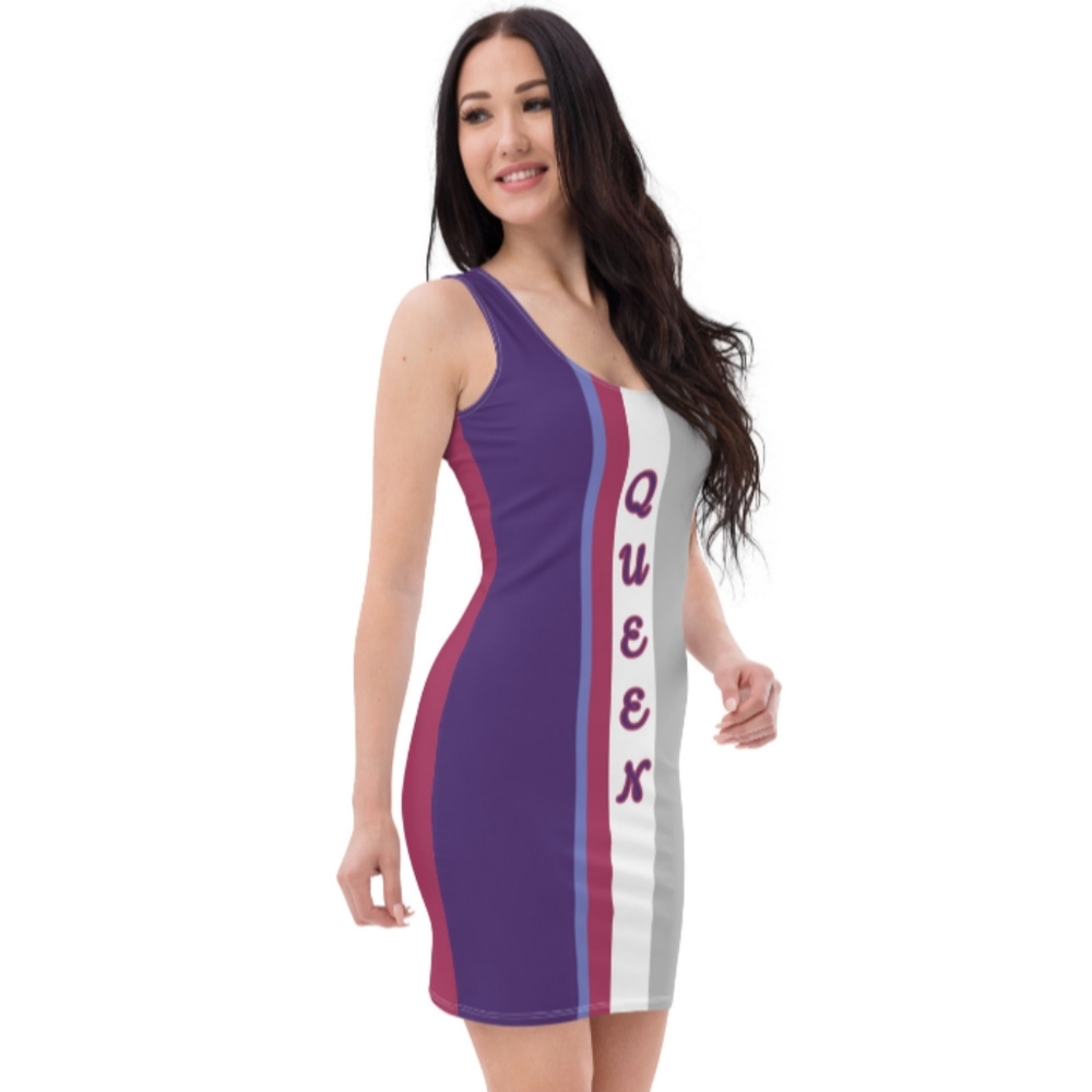 Purple & gray Dress